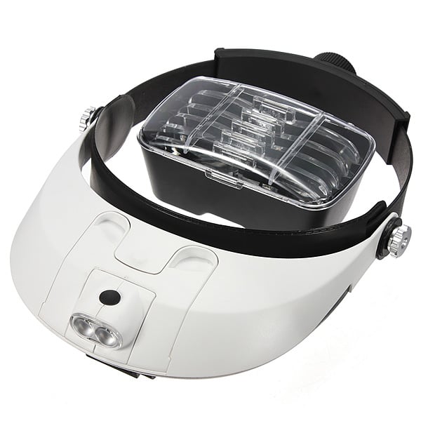 Pandelup Med Vipbar Led Lys Stk Udskiftelige Linser - Diesella Pandelamper  - 5708004049166