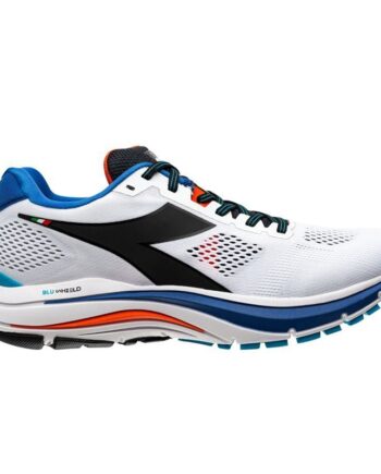 Hvid Diadora Mythos Blushield Vortice Løbesko Blå - Diadora Løbesko