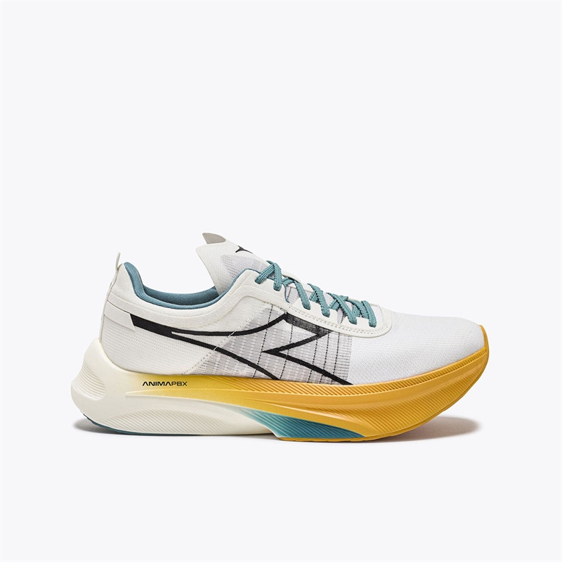 Hvid Diadora Gara Carbon Løbesko Gul - Diadora Løbesko