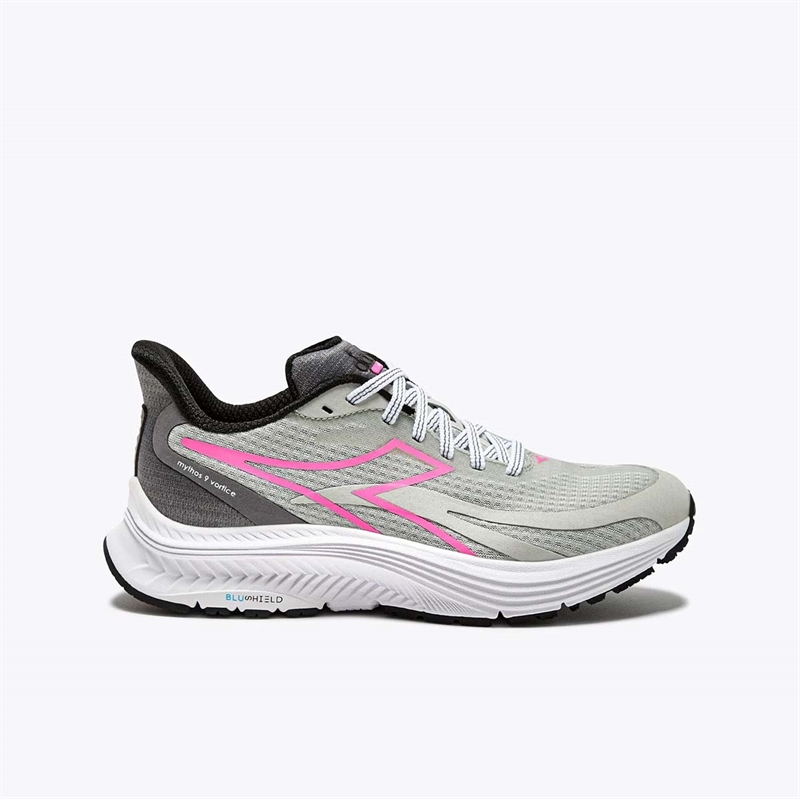 Pink Diadora Mythos Blushield Vortice Løbesko Grå - Diadora Løbesko