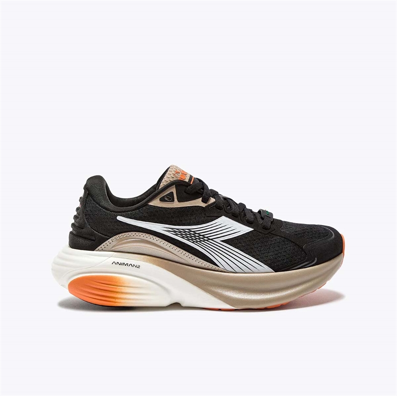 Løbesko Diadora Atomo Star Sort Orange - Diadora Løbesko