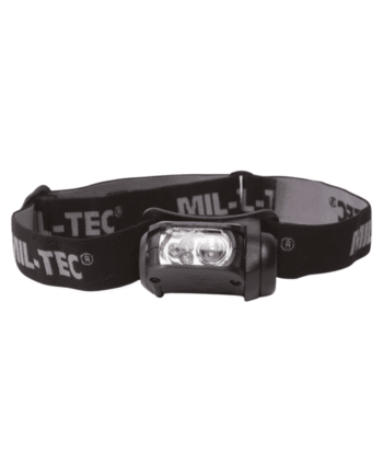 Sort Billig Pandelampe Black Led Colour Headlight - Mil-tec Pandelamper  - 4046872350375
