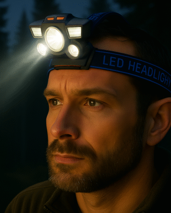 Pandelampe 300 Lumen Vandafvisende Lysfunktioner - Satana.dk Pandelamper