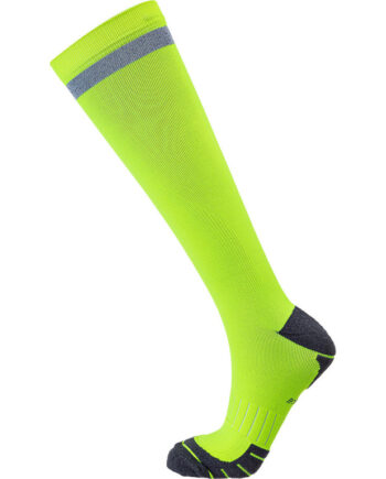Gul Endurance Torent Reflective Long Kompression Safety Yellow Str - Endurance Løbestrømper  - 5715182062023