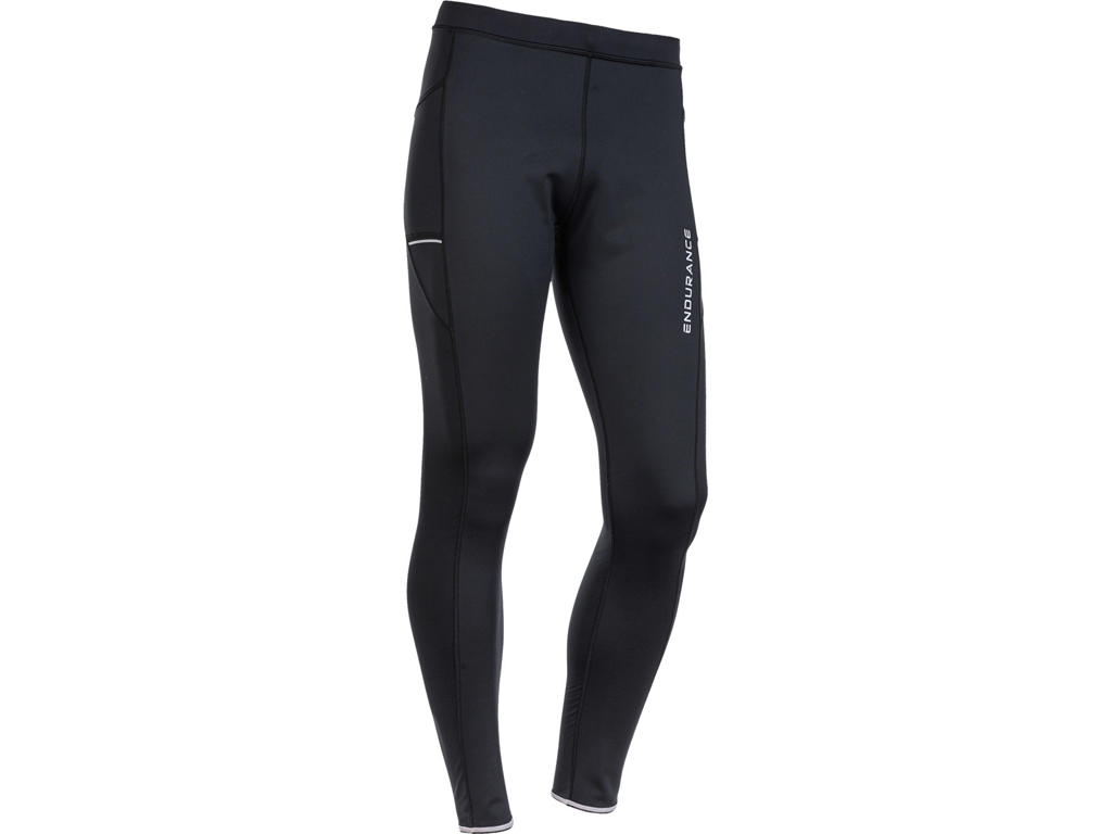 Sort Endurance Energy Windblock Løbetights Herre Black Str - Endurance Løbebukser - 5715182248380