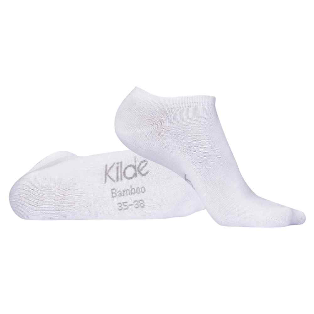 Hvid Bambus Komfort Diabetesstrømper - Kompressionsstrømper  - 5745000041831