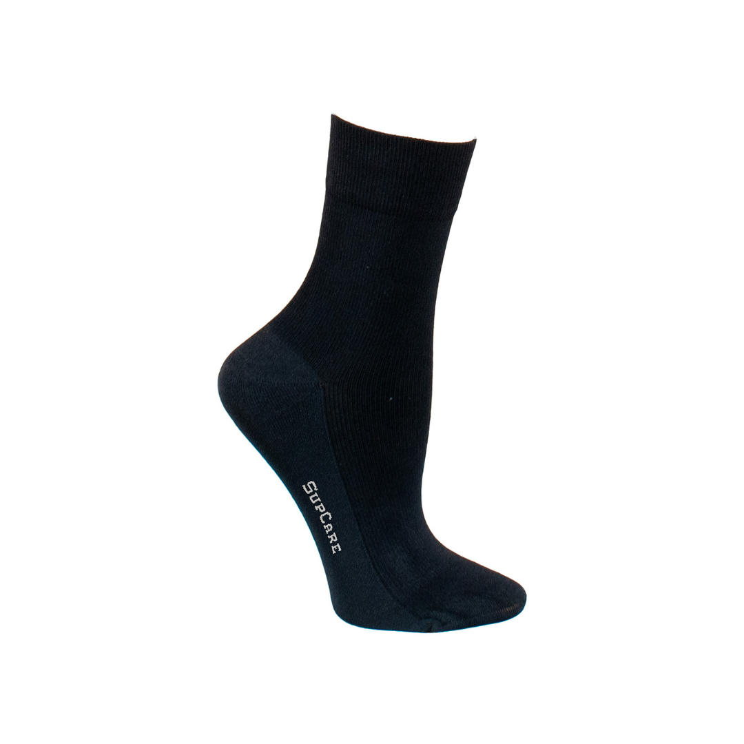 Hvid Supcare Korte Støttestrømper Bambus - Supcare Kompressionsstrømper