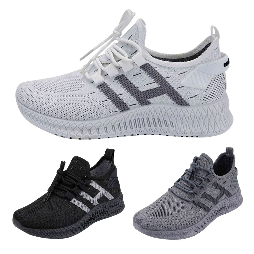 Hvid Løbesko Sneakers Til Mænd åndbare Stødabsorberende - Satana.dk Løbesko