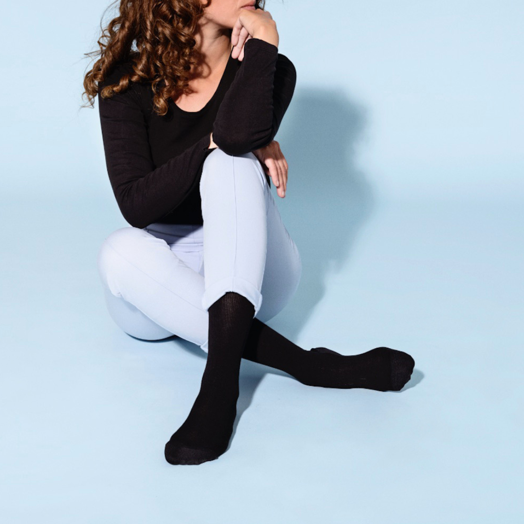 Hvid Supcare Støttestrømper Bomuld - Supcare Kompressionsstrømper