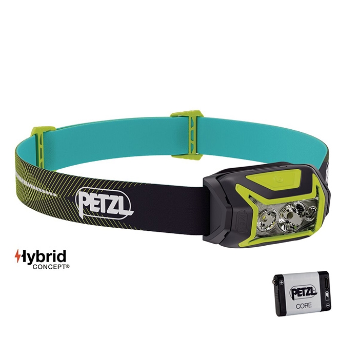 Grøn Petzl Actik Core 625 Pandelampe Green Pandelamper - Petzl Pandelamper  - 3342540846401