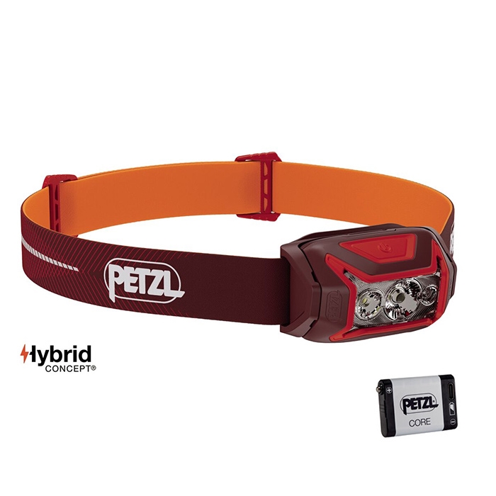 Rød Petzl Actik Core 625 Pandelampe Red Pandelamper - Petzl Pandelamper  - 3342540846395
