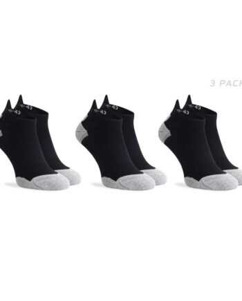 Rogelli Core Pak Lav Skaft Sort Grå Str - Rogelli Løbestrømper  - 8720567076288