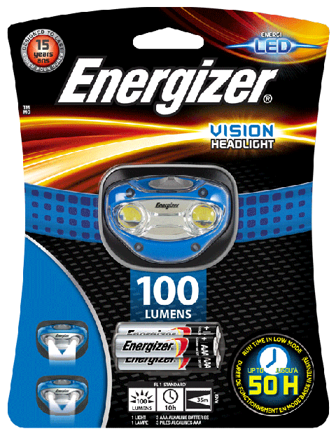 Energizer Pandelygte Vision Inkl Aaa Batterier - Pandelamper  - 7638900270228