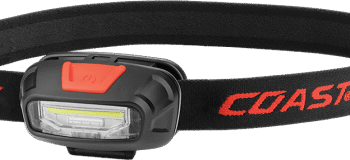 Hvid Coast Fl13 Pandelampe 250 Lumen Med Rødt & T Lys Blisterpakning - Pandelamper  - 0015286216595