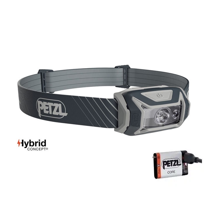 Grå Petzl Tikka Core Pandelampe 450 Grey Pandelamper - Petzl Pandelamper  - 3342540839144